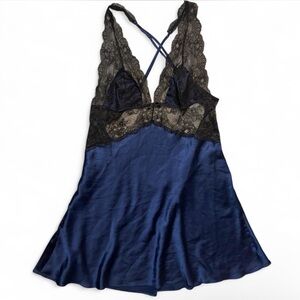 Victoria's Secret Women's Black and Blue Lingerie Dress